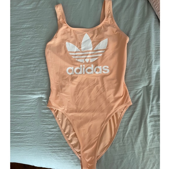 Peach Adidas One-Piece Swimsuit - Picture 1 of 3